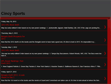 Tablet Screenshot of cincysportslive.blogspot.com