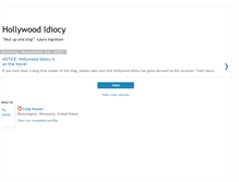 Tablet Screenshot of hollywoodidiocy.blogspot.com