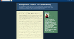 Desktop Screenshot of homeschoolquestions.blogspot.com