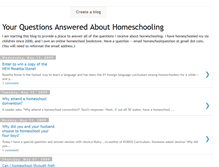 Tablet Screenshot of homeschoolquestions.blogspot.com