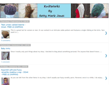 Tablet Screenshot of bettysknittingblog.blogspot.com