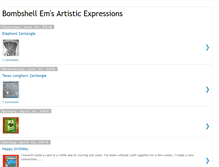 Tablet Screenshot of bombshellemsartisticexpressions.blogspot.com