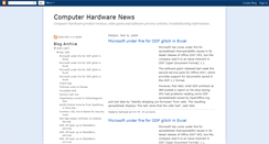 Desktop Screenshot of hardware-news-blog.blogspot.com