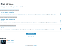 Tablet Screenshot of alianza-oscura.blogspot.com