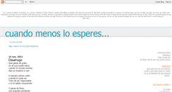 Desktop Screenshot of cuandomenosloesperes.blogspot.com