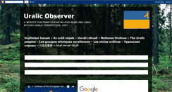 Desktop Screenshot of eurouralic-uralicobserver.blogspot.com