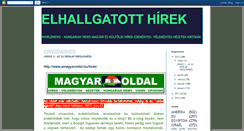 Desktop Screenshot of elhallgatotthirek-hungariannews.blogspot.com