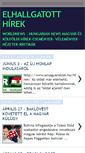 Mobile Screenshot of elhallgatotthirek-hungariannews.blogspot.com