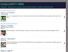 Tablet Screenshot of elhallgatotthirek-hungariannews.blogspot.com