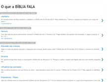 Tablet Screenshot of oqueabibliafala.blogspot.com