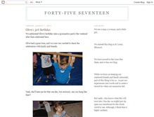 Tablet Screenshot of forty-fiveseventeen.blogspot.com