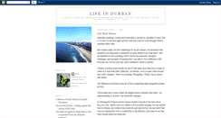 Desktop Screenshot of lifeindurban.blogspot.com