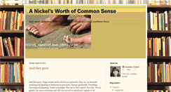 Desktop Screenshot of anickelsworthofcommonsense.blogspot.com