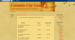 Desktop Screenshot of colombocityguide.blogspot.com