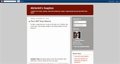 Desktop Screenshot of mickelehsoap.blogspot.com