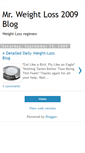 Mobile Screenshot of iwillloseweight2009.blogspot.com