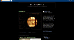 Desktop Screenshot of dearvermeer.blogspot.com