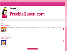 Tablet Screenshot of freebiequeen.blogspot.com