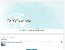 Tablet Screenshot of karmaactive.blogspot.com