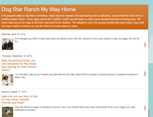 Tablet Screenshot of dogstarranchmywayhome.blogspot.com