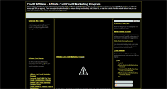 Desktop Screenshot of creditaffiliate.blogspot.com