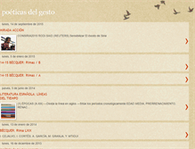 Tablet Screenshot of poeticasdelgesto.blogspot.com