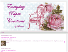 Tablet Screenshot of everydaypapercreations.blogspot.com