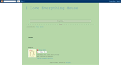 Desktop Screenshot of iloveeverythingmouse.blogspot.com