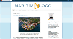 Desktop Screenshot of maritimblogg.blogspot.com