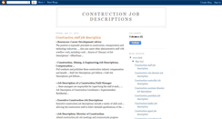 Desktop Screenshot of constructionjobdescriptions.blogspot.com