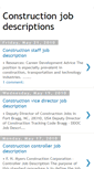 Mobile Screenshot of constructionjobdescriptions.blogspot.com