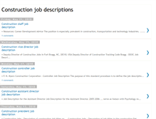 Tablet Screenshot of constructionjobdescriptions.blogspot.com