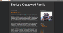 Desktop Screenshot of leekleczewskifamily.blogspot.com