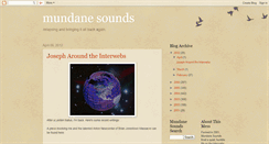 Desktop Screenshot of mundanesounds.blogspot.com