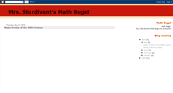 Desktop Screenshot of mrssturdivantsmathbugs.blogspot.com