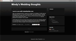 Desktop Screenshot of mindysweddingthoughts.blogspot.com