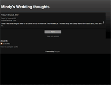 Tablet Screenshot of mindysweddingthoughts.blogspot.com