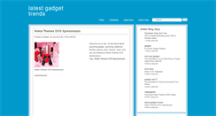 Desktop Screenshot of latestgadgettrends.blogspot.com