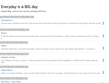 Tablet Screenshot of everydayisabigday.blogspot.com