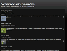 Tablet Screenshot of northantsdragonflies.blogspot.com