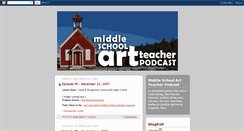 Desktop Screenshot of middleschoolartteacher.blogspot.com