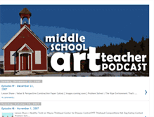 Tablet Screenshot of middleschoolartteacher.blogspot.com