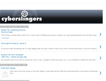 Tablet Screenshot of cyberslinger.blogspot.com