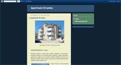 Desktop Screenshot of apartmani-hrvatska.blogspot.com