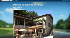 Desktop Screenshot of campingdupontdemercier.blogspot.com