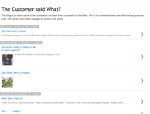 Tablet Screenshot of customersaidwhat.blogspot.com