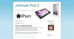 Desktop Screenshot of jail-break-ipad2.blogspot.com