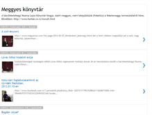 Tablet Screenshot of meggyeskonyvtar.blogspot.com
