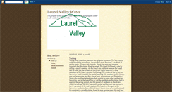 Desktop Screenshot of laurelvalleywater.blogspot.com