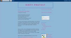 Desktop Screenshot of dirtyprotest.blogspot.com